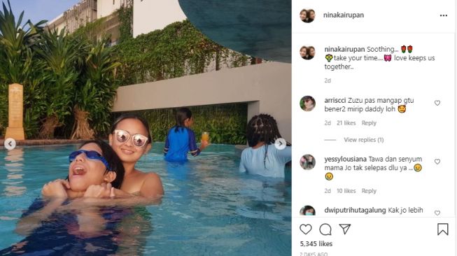 Potret Joanna Alexandra liburan bareng anak [Instagram]