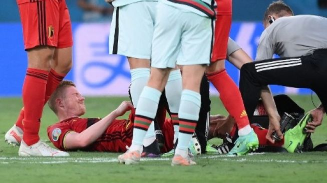 Belgia Lolos ke Perempat Final, De Bruyne dan Eden Hazard Dibekap Cedera