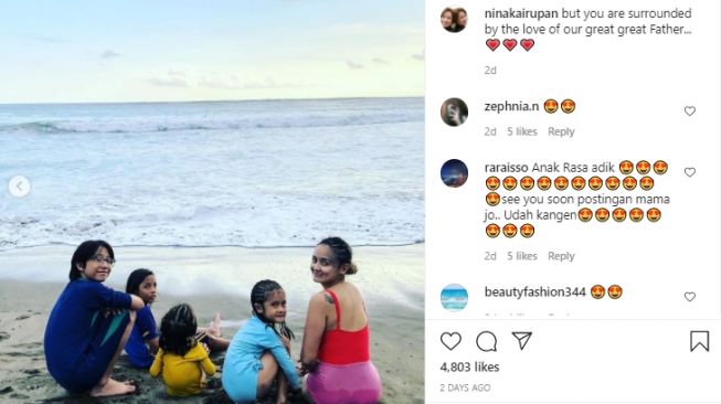 Potret Joanna Alexandra liburan bareng anak [Instagram]