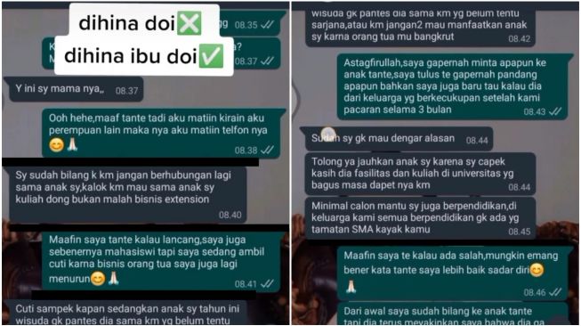 Dihina ibu pacar (TikTok)