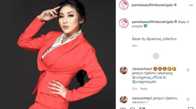 Potret Pamela Safitri pakai busana tertutup. [Instagram]