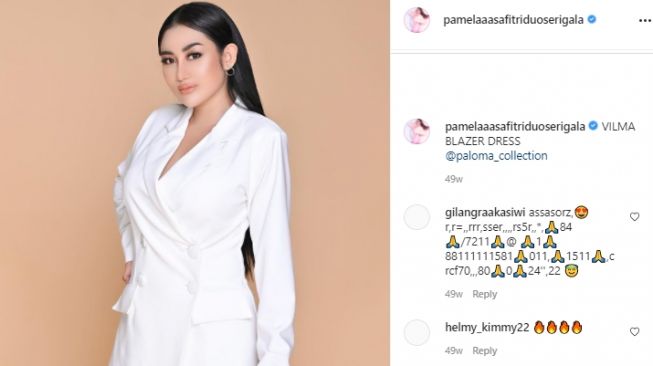 Potret Pamela Safitri pakai busana tertutup. [Instagram]