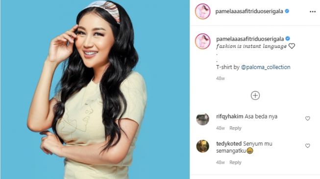 Potret Pamela Safitri pakai busana tertutup. [Instagram]