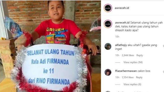 Sultan! Ulang Tahun ke-11, Bocah Dihadiahi Motor Oleh Orangtuanya, Pesaing Rafathar?