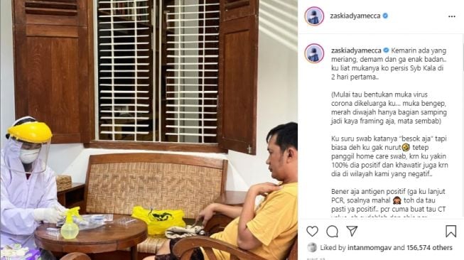 Potret rumah Zaskia Adya Mecca di Jogja. [Instagram]