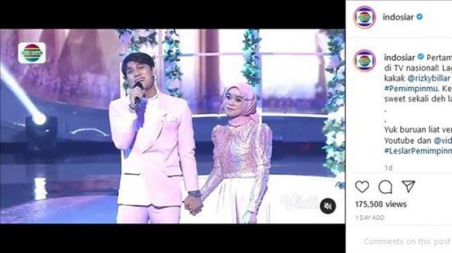 Penampilan Lesti Kejora dan Rizky Billar di konser "Leslar Pemimpinmu". (Instagram/@indosiar)