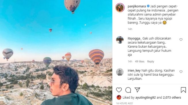 Potret Panji Komara. [Instagram]