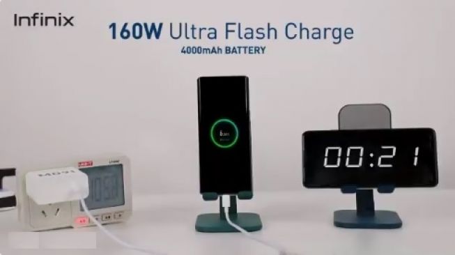 Charger 160W Infinix Bisa Isi Penuh Baterai Ponsel dengan Waktu 10 Menit