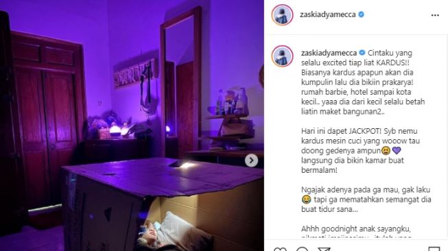 Potret rumah Zaskia Adya Mecca di Jogja. [Instagram]