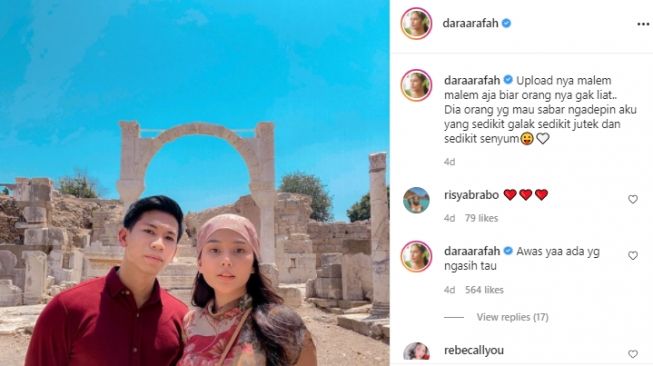 Potret Dara Arafah liburan ke Turki. [Instagram/daraarafah]