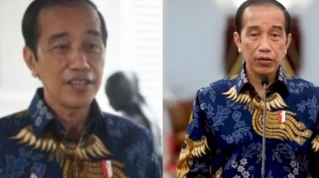 Baju batik Presiden Jokowi dalam dua acara berbeda (youtube)