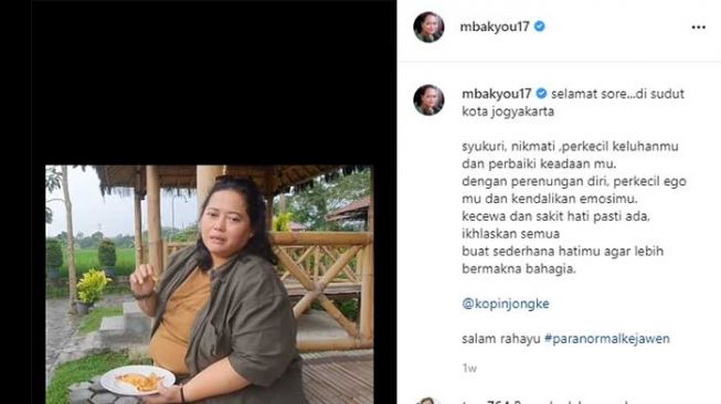 Video terakhir di akun Instagram Mbak You. [Instagram/@mbakyou17]