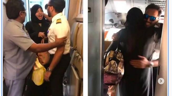 Ibu Ini Terkejut saat Naik Pesawat Ternyata Pilot adalah Anaknya