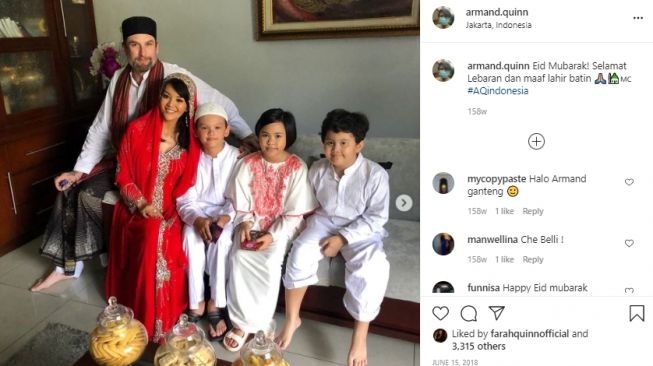 Potret Armand anak Farah Quinn. [Instagram]