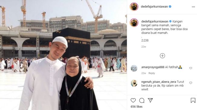 Potret Dede Fajar adik Denny Cagur. [Instagram]