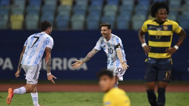 Argentina vs Ekuador: Menang 3-0, Albiceleste Jumpa Kolombia di Semifinal Copa America