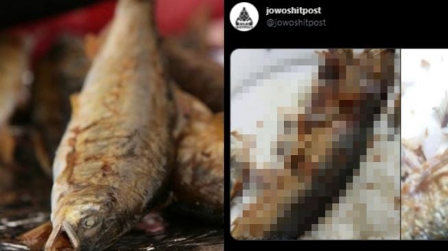 Baru Makan Separuh, Warganet Tetiba Syok Lihat Ada Wajah Misterius di Ikan Goreng Ini