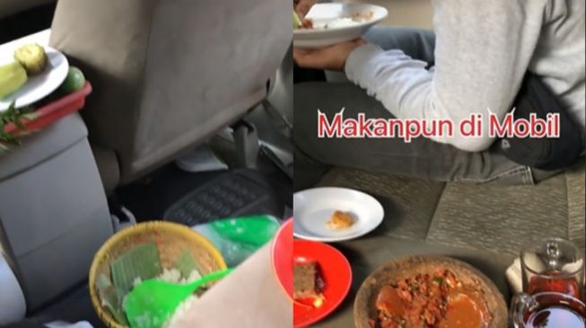 Sulap mobil bak warung lesehan. (Tiktok/@aziz_mc)