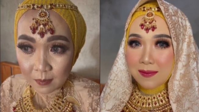 MUA Pengantin Dipilihkan Orang Tua Berujung Tragedi, Hasil Dirias Ulang Beda Banget