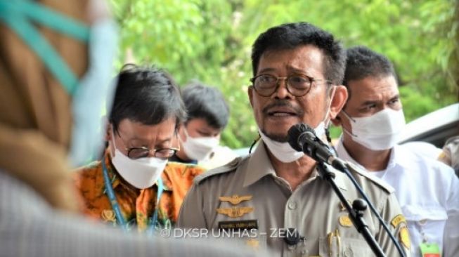 Menteri Pertanian Syahrul Yasin Limpo [SuaraSulsel.id / DKSR Unhas]