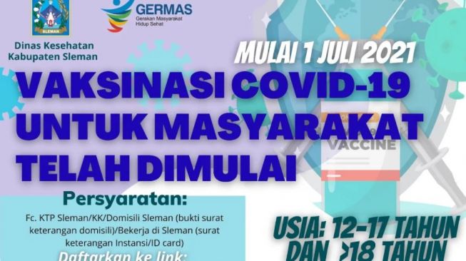 15++ Jadwal vaksin kabupaten sleman information