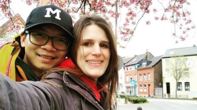 Viral Bule Jerman Nikah dengan Pria Indonesia, Tinggal di Rumah Mertua (instagram.com/vigus.vio)