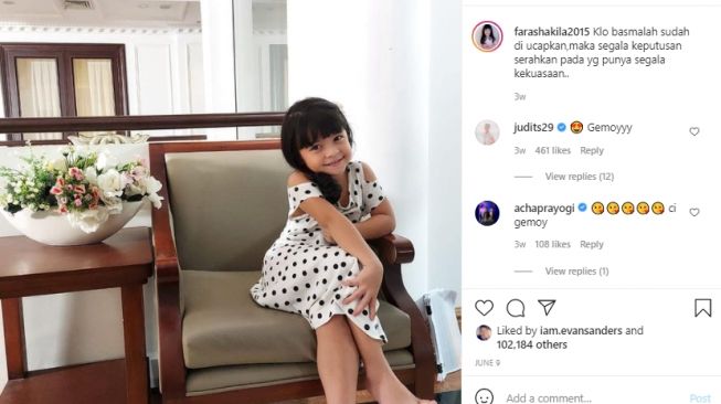 Potret Fara Shakila. [Instagram]