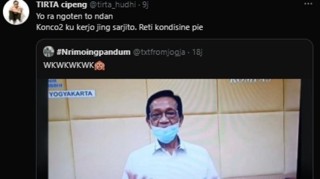 Gubernur DIY Bantah Pasien Meninggal Kehabisan Oksigen, dr Tirta: Yo Ra Ngoten to Ndan