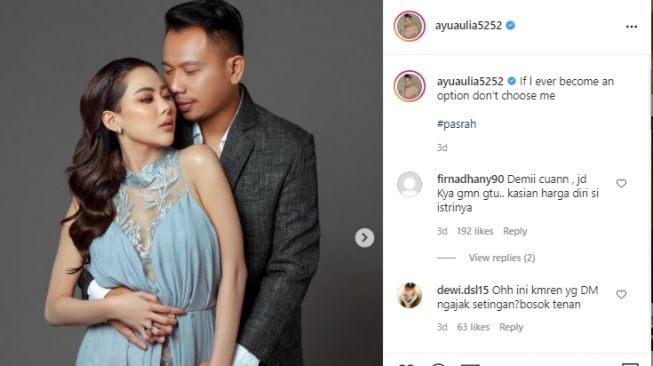 Potret Vicky Prasetyo dan Ayu Aulia. [Instagram]