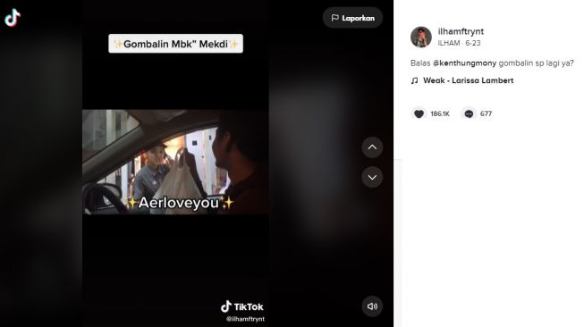 Gombalan ke Mbak McD. [TikTok]