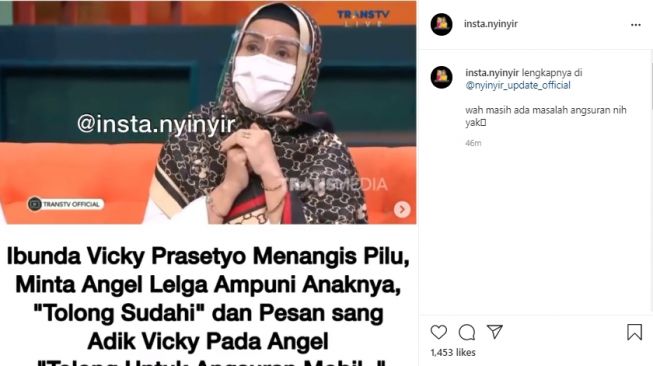 Ibu Vicky Prasetyo (Instagram.com)
