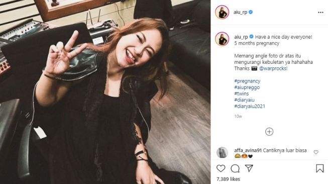 Potret terkini Aiu Ratna tengah mengandung [Instagram/aiu_rp]