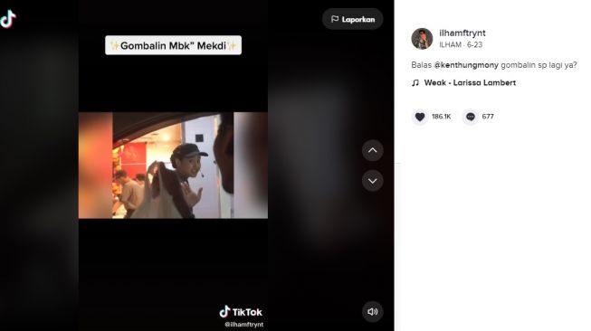 Gombalan ke Mbak McD. [TikTok]