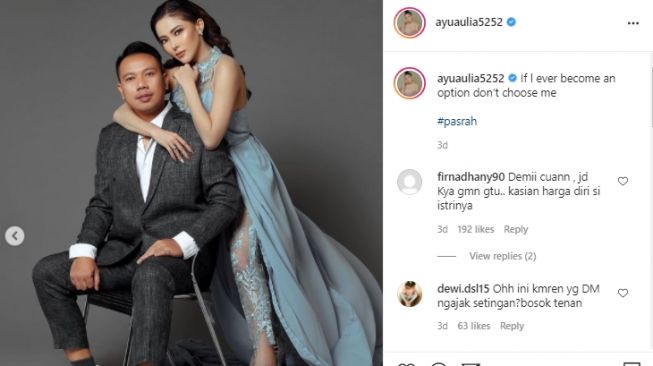 Potret Vicky Prasetyo dan Ayu Aulia. [Instagram]