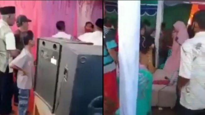 Pengantin talak cerai istri setelah ijab kabul membuat suasana pernikahan ricuh.