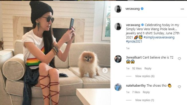 Potret awet muda Vera Wang. [Instagram/verawang]