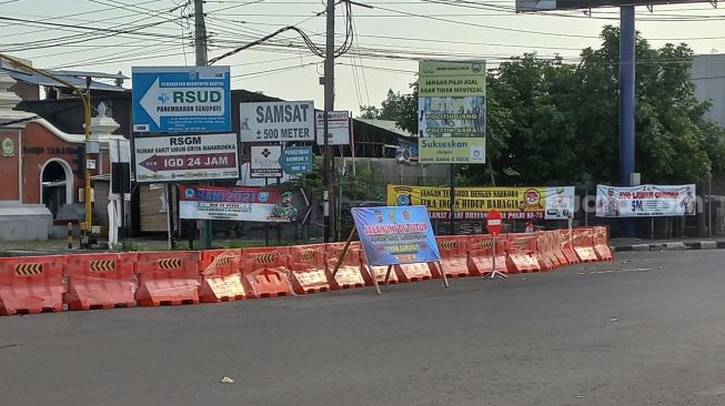 Simpang Empat Jalan Parangtritis Ditutup Selama PPKM Darurat, Warga Harus Cari Jalan Lain