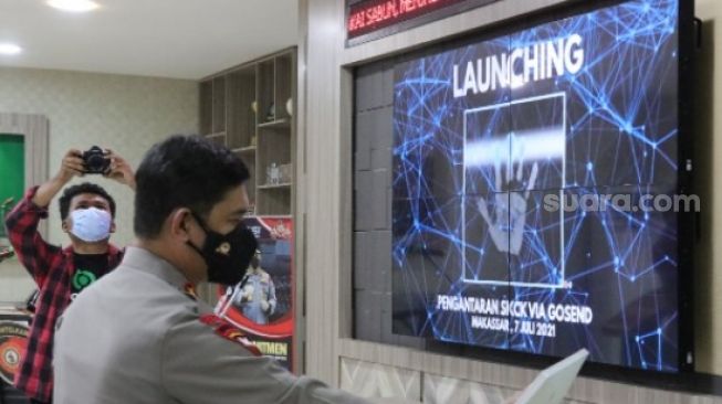 Bikin SKCK di Polda Sulsel, Akan Diantar ke Rumah Pakai Gojek