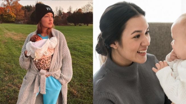 Selain Gigi Hadid, 5 Artis Ini Juga Sembunyikan Wajah Anak