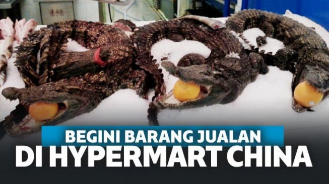 Ngeri! Beginilah Keadaan Supermarket di China yang Semuanya Serba Dijual