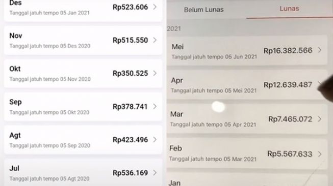 Viral Cewek Dibuat Sembab Karena Pay Later. (TikTok)