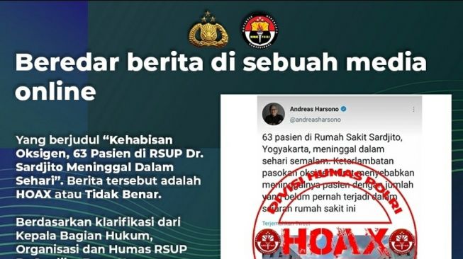 Humas Polri Stempel Hoax Berita Terkonfirmasi, AJI: Bungkam Kebebasan Pers!