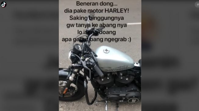 Ojol naik Harley dibayar Rp 13 ribu (tiktok)