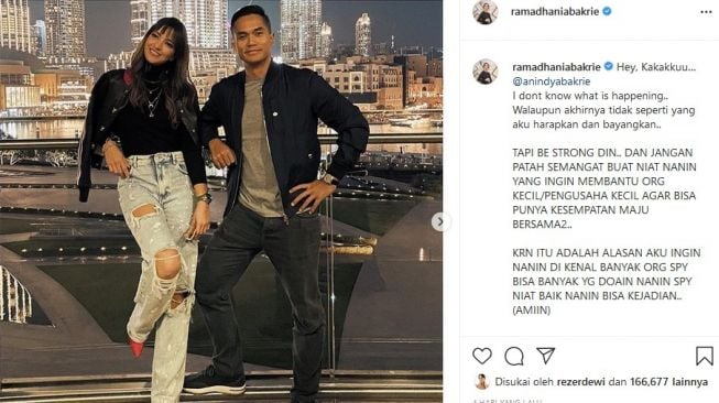 Nia Ramadhani mengunggah foto bareng kakak ipar, Anindya Bakrie. [Instagram]