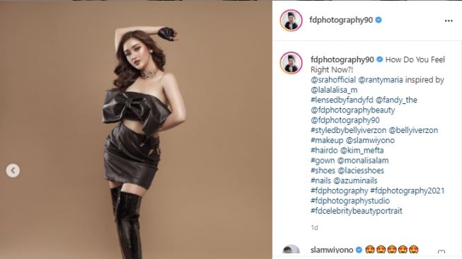 Pemotretan Ranty Maria, Angela Gilsha, Hana Saraswti, dan Sarah Keihl [Instagram]