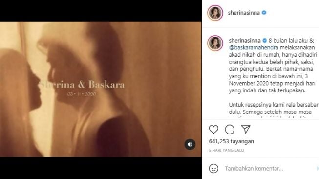 Unggahan Sherina Munaf [Instagram/@sherinasinna]