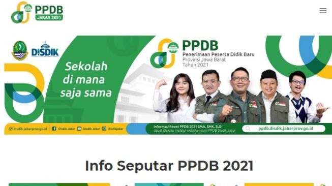 Ppdb jabar nama pendaftar 2021