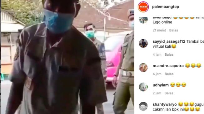 unggahan video tambal ban online [instagram]