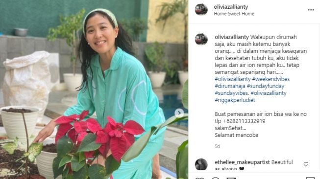 Potret rumah baru Olivia Zalianty. [Instagram]