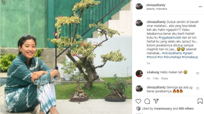 Potret rumah baru Olivia Zalianty. [Instagram]